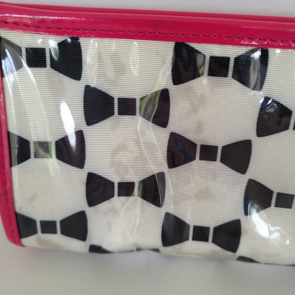 Kate Spade New York Heddy Whitehall Court Bow Toiletry Cosmetic Pencil Bag Case - Picture 8 of 12
